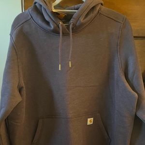 NWT women’s relaxed fit Carhartt sweatshirt in a heathered purple color size 1X